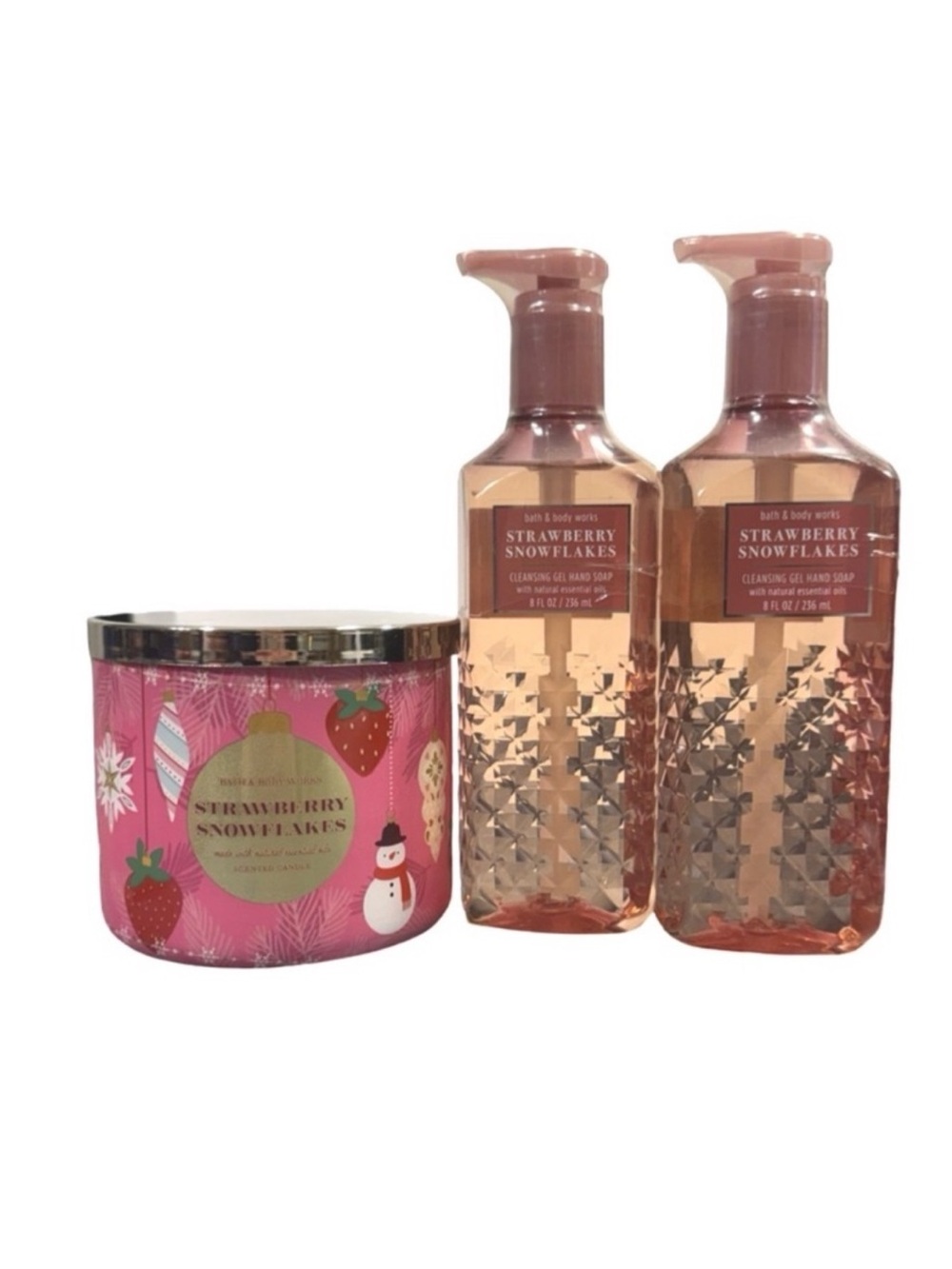 Strawberry Snowflakes Set
